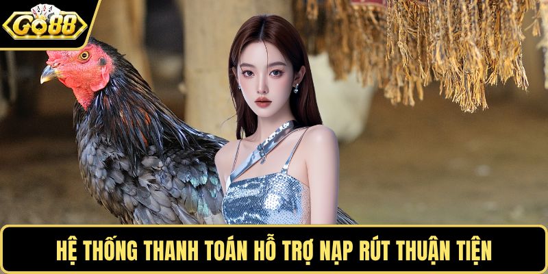 Hệ thống thanh toán hỗ trợ nạp rút thuận tiện